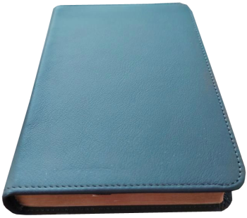 *Pocketbibel, Leder Meriva, dunkelbraun, Rotgoldschnitt, 9,5 x 14,0 x 2,3 cm