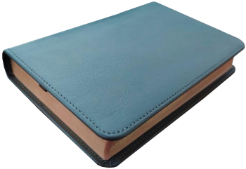 *Pocketbibel, Leder Meriva, dunkelbraun, Rotgoldschnitt, 9,5 x 14,0 x 2,3 cm