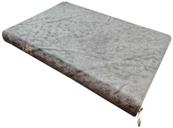 Standardbibel, Reißverschluss, Goldschnitt, braun-grau, 15,0 x 22,5 x 2,8 cm