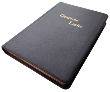 Geistliche Lieder, erweiterte Auflage 254 Lieder – groß – Leder, dunkelbraun, Rotgoldschnitt