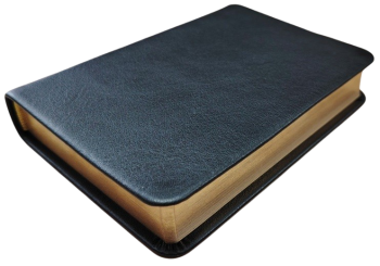 *Pocketbibel, Leder, schwarz, Goldschnitt, 9,6 x 14,2 x 2,3 cm