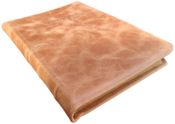 *Geistliche Lieder – groß – Leder, braun „Toffee“, Goldschnitt