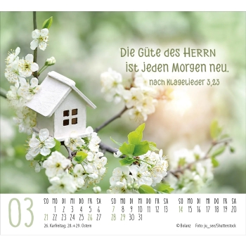 Aufstellkalender „Atempause