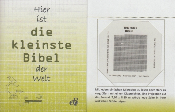 *Die kleinste Bibel der Welt