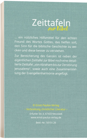 Preview: Zeittafeln zur Bibel