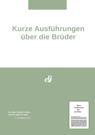 Kurze Ausführungen über die Brüder (digital)