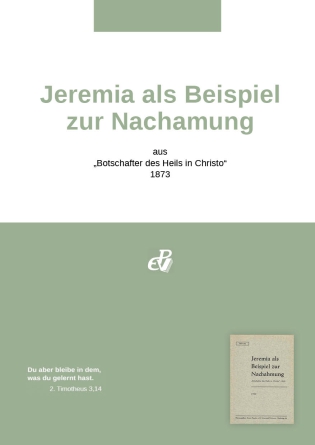 Jeremia als Beispiel zur Nachahmung (digital)