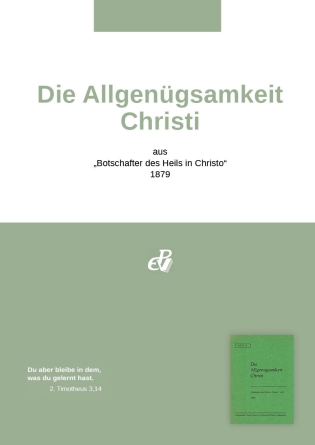 Die Allgenügsamkeit Christi (digital)