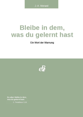 Bleibe in dem, was du gelernt hast (digital)