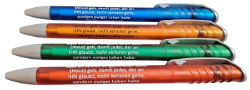 Kugelschreiber mit Bibelvers: Joh. 3,16 – ab 10 Stück