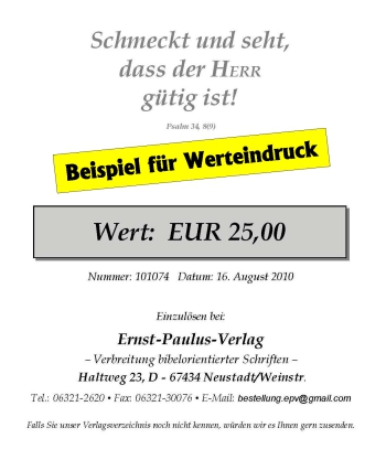 Geschenkgutschein, Motiv 11