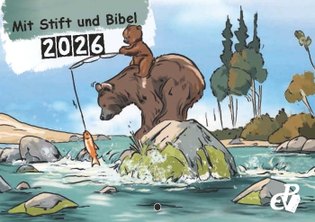 Mit Stift und Bibel 2026 (Kinderkalender mit Bibelversen zum Ausmalen)