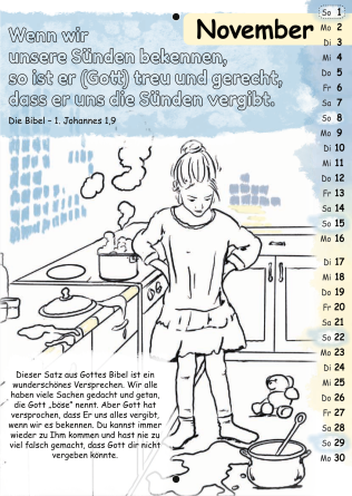Mit Stift und Bibel 2026 (Kinderkalender mit Bibelversen zum Ausmalen)