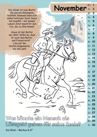 Mit Stift und Bibel (Kinderkalender mit Bibelversen zum Ausmalen) - Ernst-Paulus-Verlag