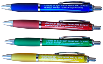Kugelschreiber mit Bibelvers: Apg 16,31