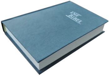 *Pocketbibel, Kunstleder, blaugrau, 9,5 x 14,0 x 2,3 cm