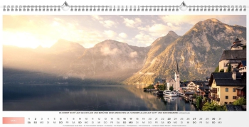Panoramakalender XL 2027 – Hochwertiger Wandkalender mit Bibelversen, brillanten Bildern und silberner Spiralbindung.