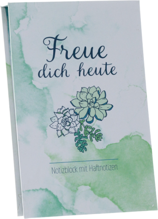 *Freue dich heute, Block mit Haftnotizen