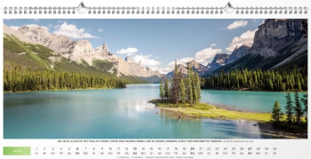 Panoramakalender XL 2027 – Hochwertiger Wandkalender mit Bibelversen, brillanten Bildern und silberner Spiralbindung.