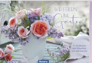 *Postkartenbox „Wir feiern im Garten“