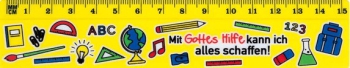 *Lineal „Mit Gottes Hilfe“