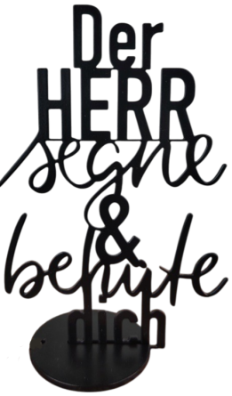 Preview: *Schriftzug aus Metall „Der HERR segne und behüte dich“