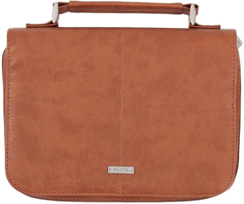 Bibelhülle / Tasche Kunstleder für kleine Schreibrandbibel, braun