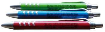 Kugelschreiber mit Bibelvers: Joh. 3,16 – NEU