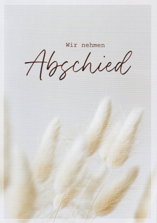 *Faltkarte „Trauer“ Offenbarung 21,4