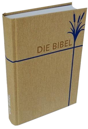 *Taschenbibel, Strukturpapier, natur, 13 x 18,3 x 2,9 cm