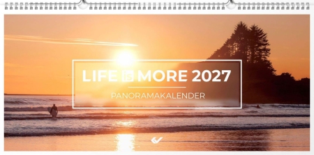 Panoramakalender XL 2027 – Hochwertiger Wandkalender mit Bibelversen, brillanten Bildern und silberner Spiralbindung.