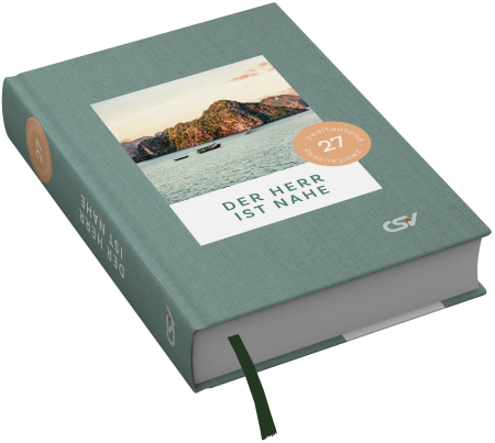 Der Herr ist nahe 2027 Großdruck – Christlicher Hardcover-Buchkalender mit täglichen Andachten, großer Schrift und Lesebändchen.