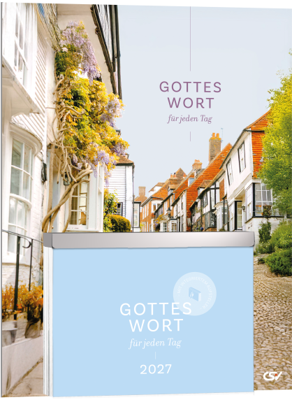 Gottes Wort für jeden Tag – Bibelvers-Abreißkalender in Großschrift mit Elberfelder Übersetzung.