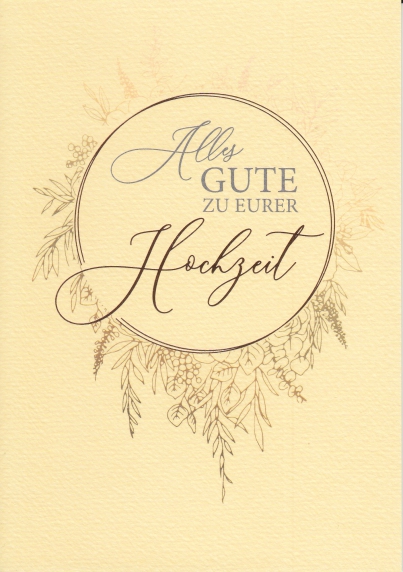 *Faltkarte „Hochzeit“ Matthäus 19,5