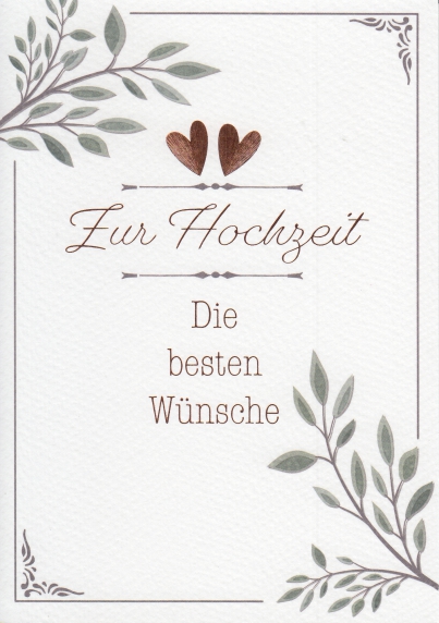 *Faltkarte „Hochzeit“ 2. Thessalonicher 3,5