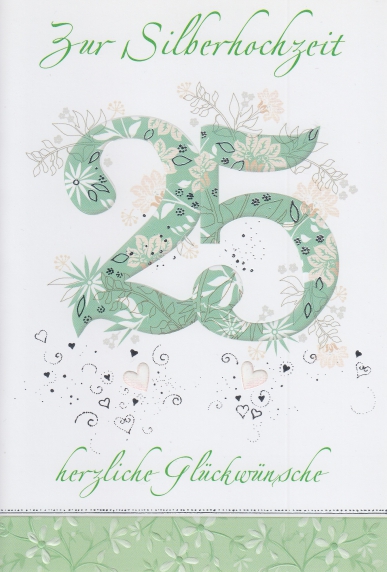 *Faltkarte „Silberhochzeit“ Hebräer 13,8