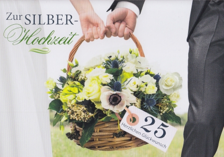 *Faltkarte „Silberhochzeit“ Psalm 34,9