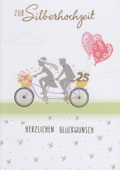 *Faltkarte „Silberhochzeit“ Psalm 36,8