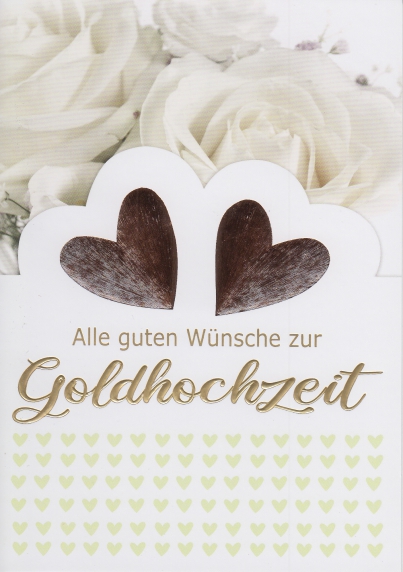 *Faltkarte „goldene Hochzeit“ Johannes 1,16