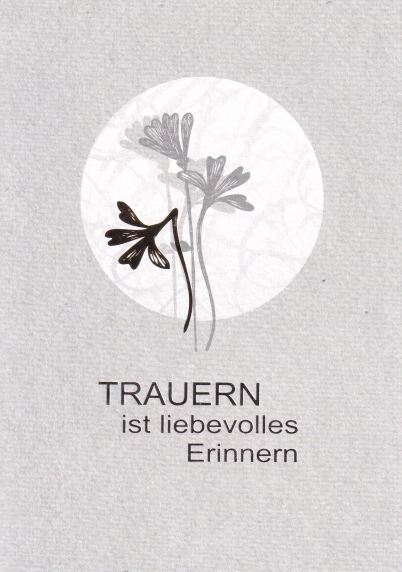 *Faltkarte „Trauer“ Römer 8,39