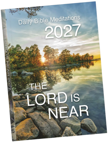 The Lord Is Near 2027 – Englischer christlicher Buchkalender mit täglichen Bibelversen und Andachten.