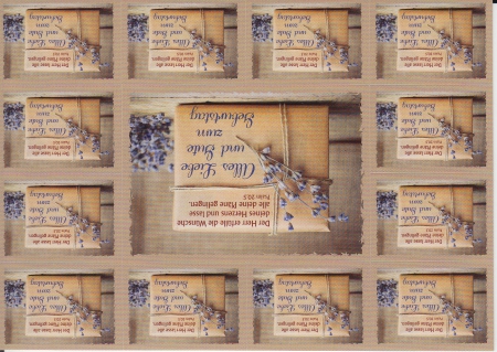 *Postkarte mit Aufklebern „Zum Geburtstag“