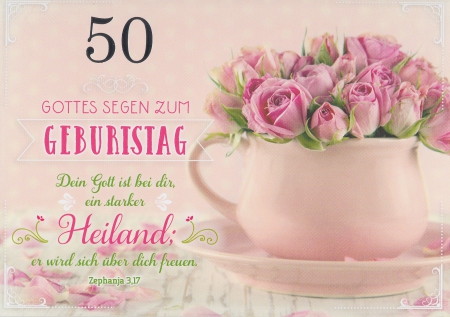 *Faltkarte „Zahlengeburtstag“ (50) nach Zephanja 3,17