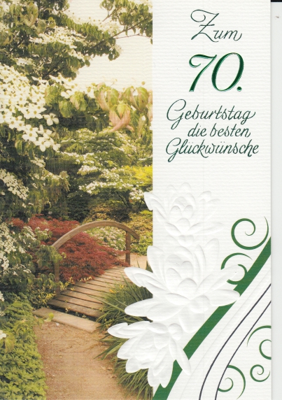 *Faltkarte „Zahlengeburtstag“ (70) Johannes 1,16
