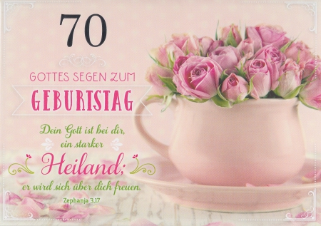 *Faltkarte „Zahlengeburtstag“ (70) nach Zephanja 3,17