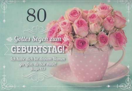 *Faltkarte „Zahlengeburtstag“ (80) Jesaja 43,1