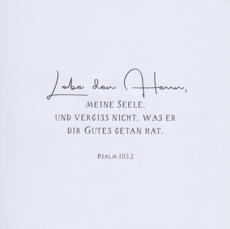 *Faltkarte „Zahlengeburtstag“ (90) Psalm 103,2
