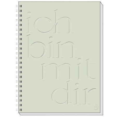 Memo-Block „Ich bin mit dir“ im A5-Format mit Spiralbindung und festem Umschlag