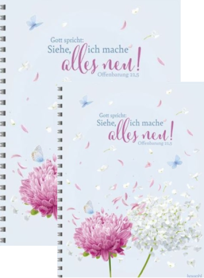 *Memoblock (Blume) „Siehe, ich mache alles neu!“