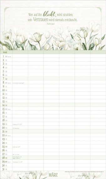 Familienplaner „Poesie“
